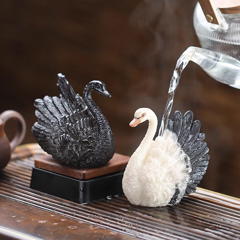 Chinese Style Swan Color-changing Tea Pet