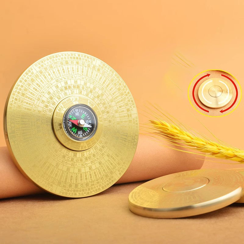 Brass compass,fingertip Gyro