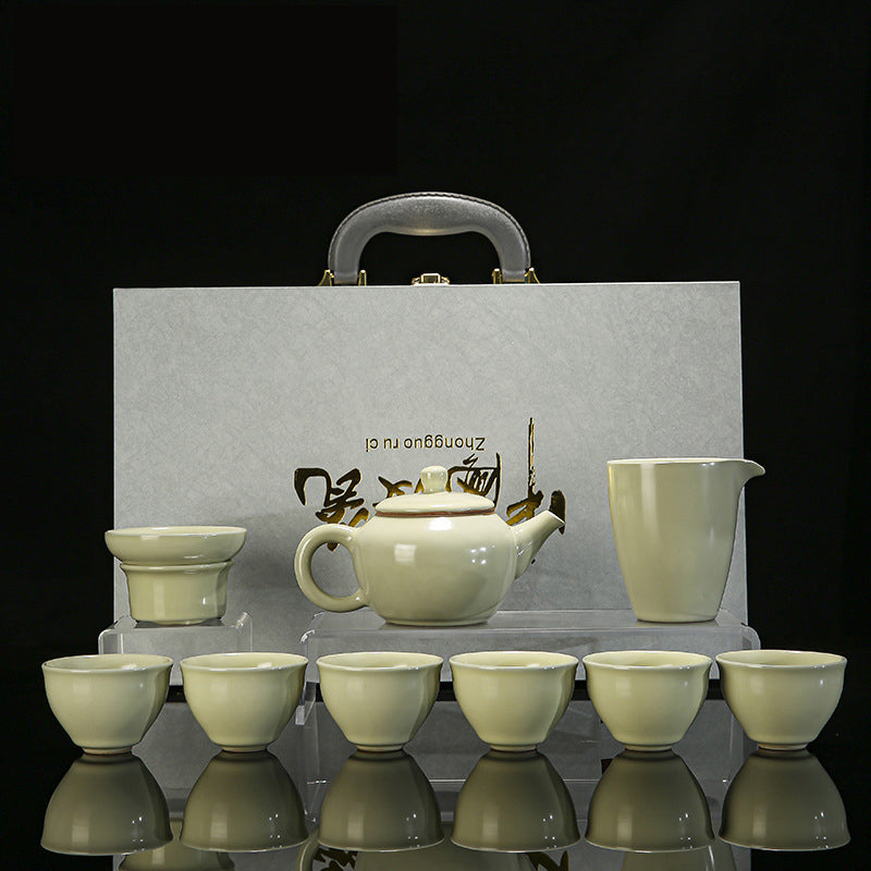 Ru Kiln Ice-Crack Pattern Tea Set