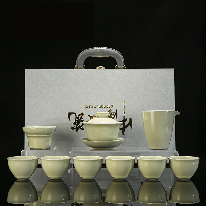 Ru Kiln Ice-Crack Pattern Tea Set