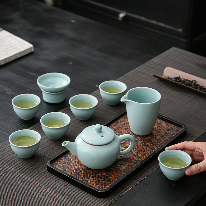 Ru Kiln Ice-Crack Pattern Tea Set