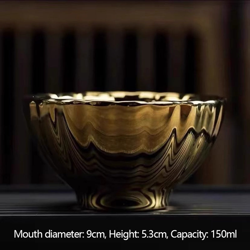 Colorful Peacock Jianzhan Tea Cup
