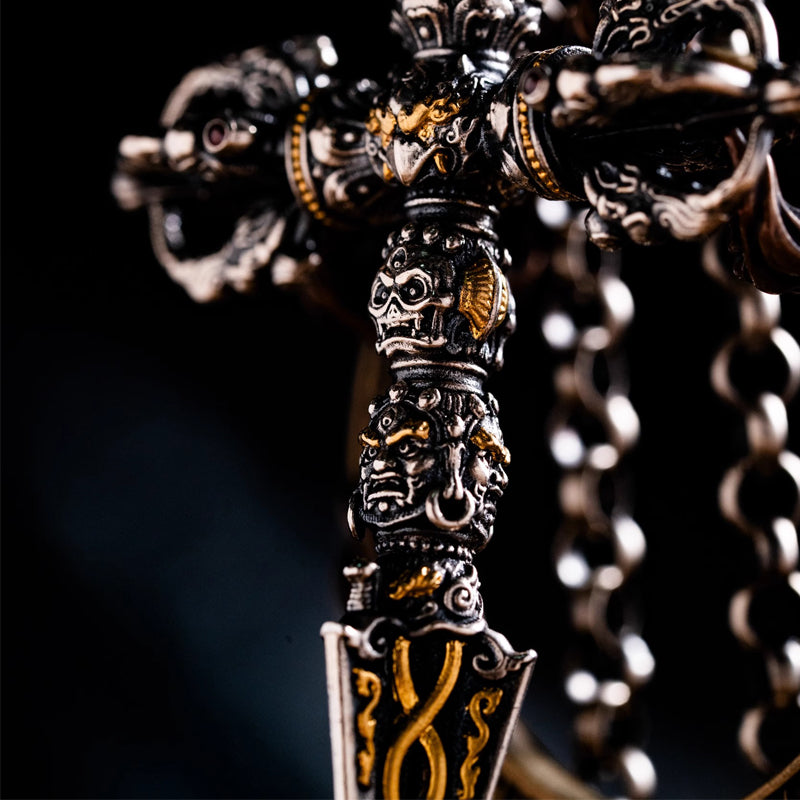 925 Silver Vajra Kilaya Phurba: The Blade of Wisdom