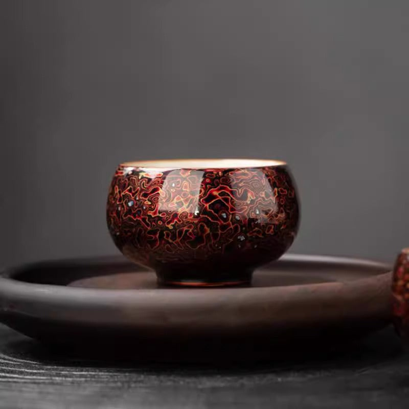 Intangible Cultural Heritage Lacquered Arhat Cup of Ru Kiln