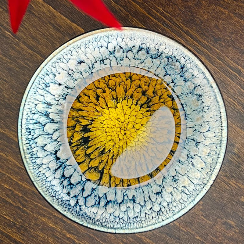 Douli-shaped Tea Bowl with Hundred Flowers Patterns
