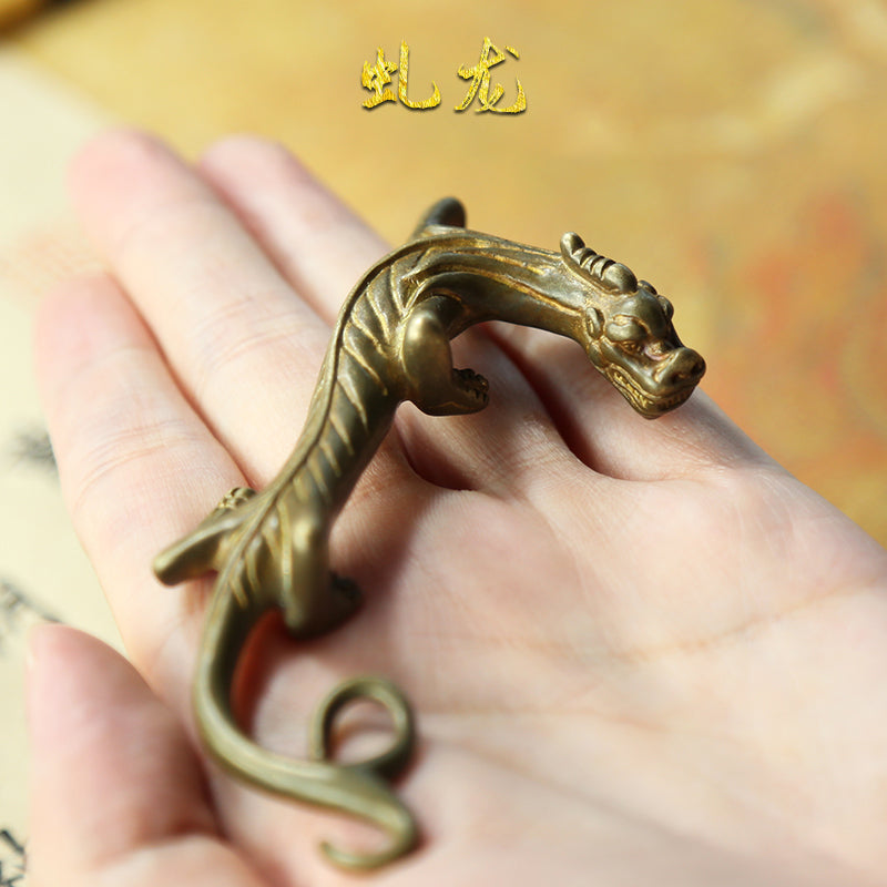 Brass Dragon Brush Holder