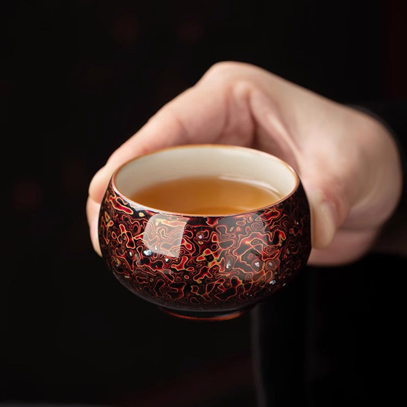 Intangible Cultural Heritage Lacquered Arhat Cup of Ru Kiln