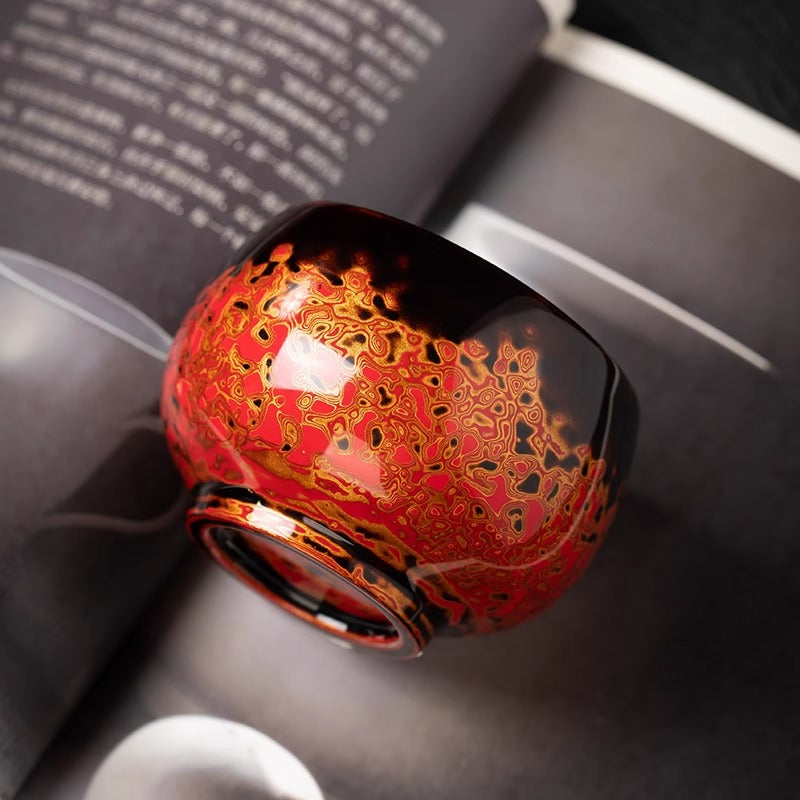 Handmade Lacquer Arhat Cups by Intangible Cultural Heritage Craftsmen