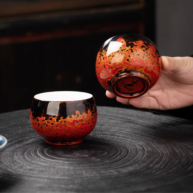 Handmade Lacquer Arhat Cups by Intangible Cultural Heritage Craftsmen