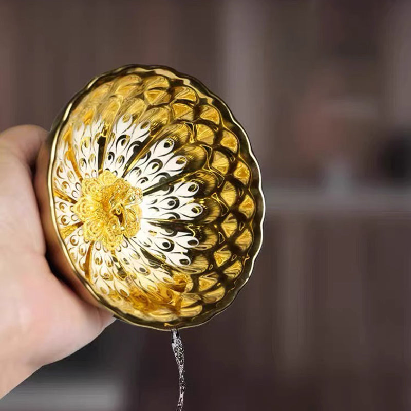 Colorful Peacock Jianzhan Tea Cup