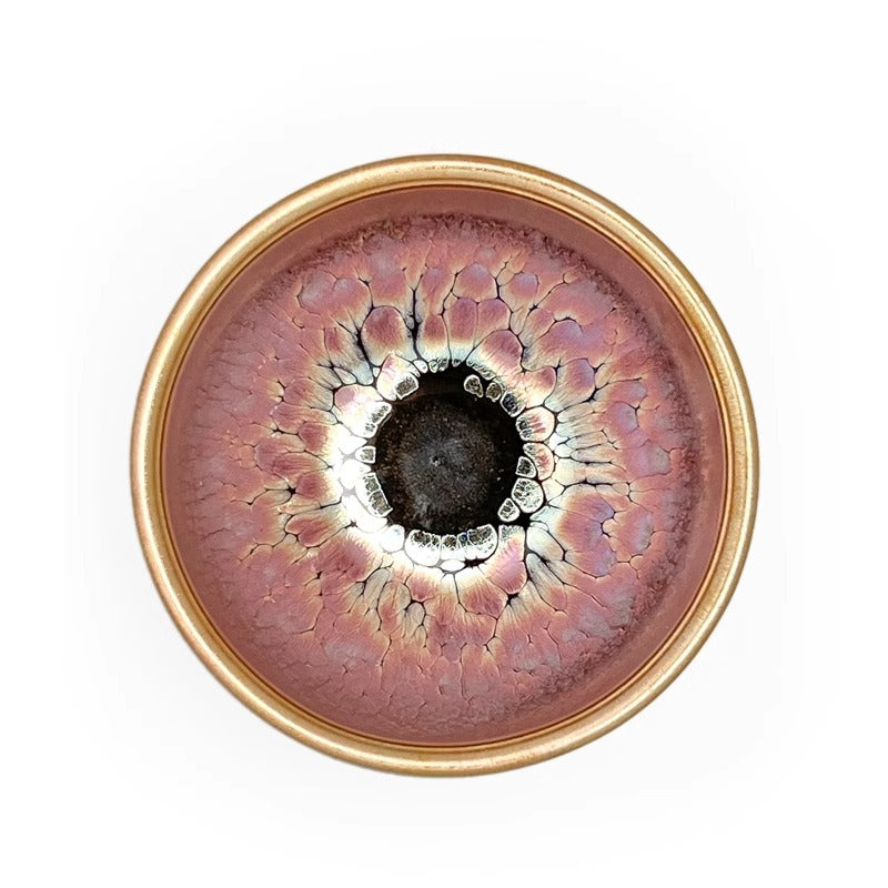 Purple gold Oil spot Magnolia pattern Cup, Jianzhan