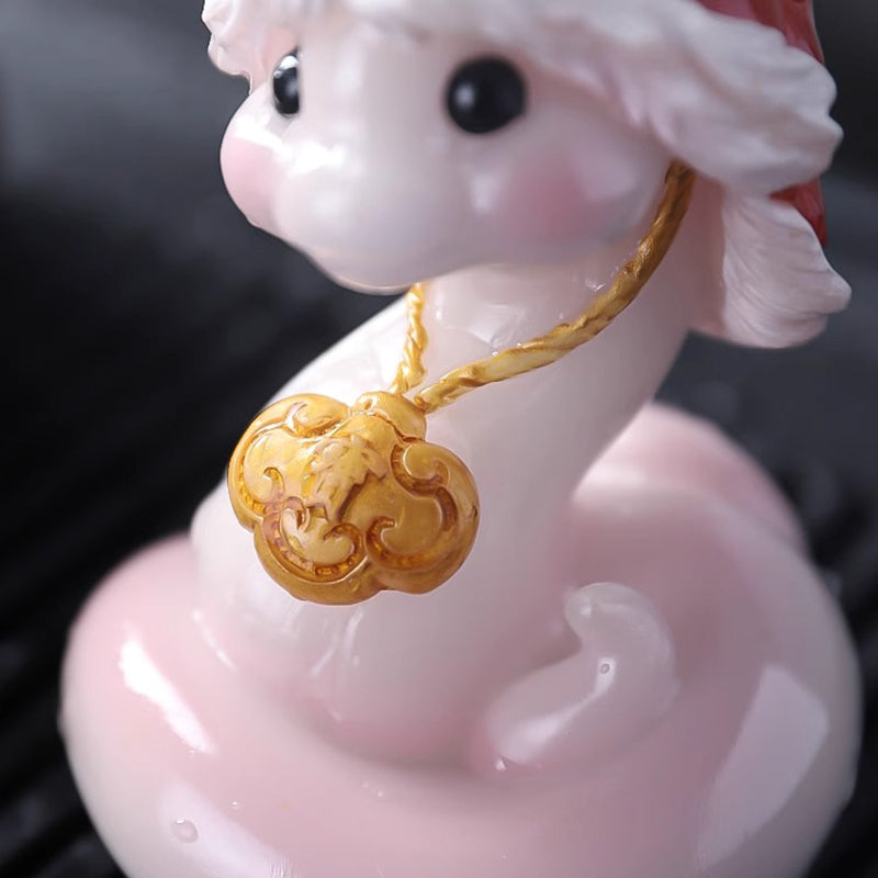 Auspicious Spiritual Snake Color-changing Tea Pet