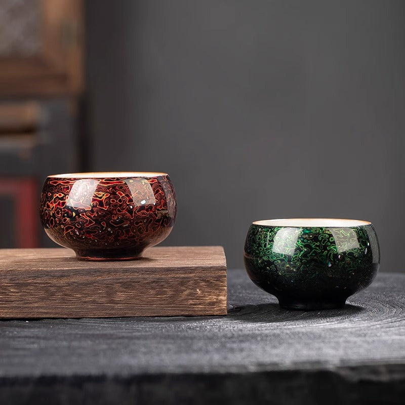 Intangible Cultural Heritage Lacquered Arhat Cup of Ru Kiln