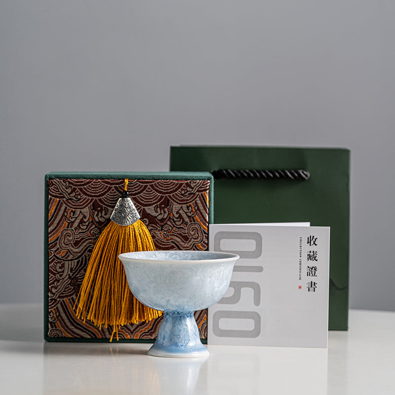 Kiln-Formed Crystallized Goblet