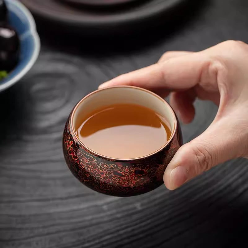 Intangible Cultural Heritage Lacquered Arhat Cup of Ru Kiln