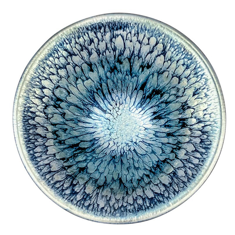 Douli-shaped Tea Bowl with Hundred Flowers Patterns
