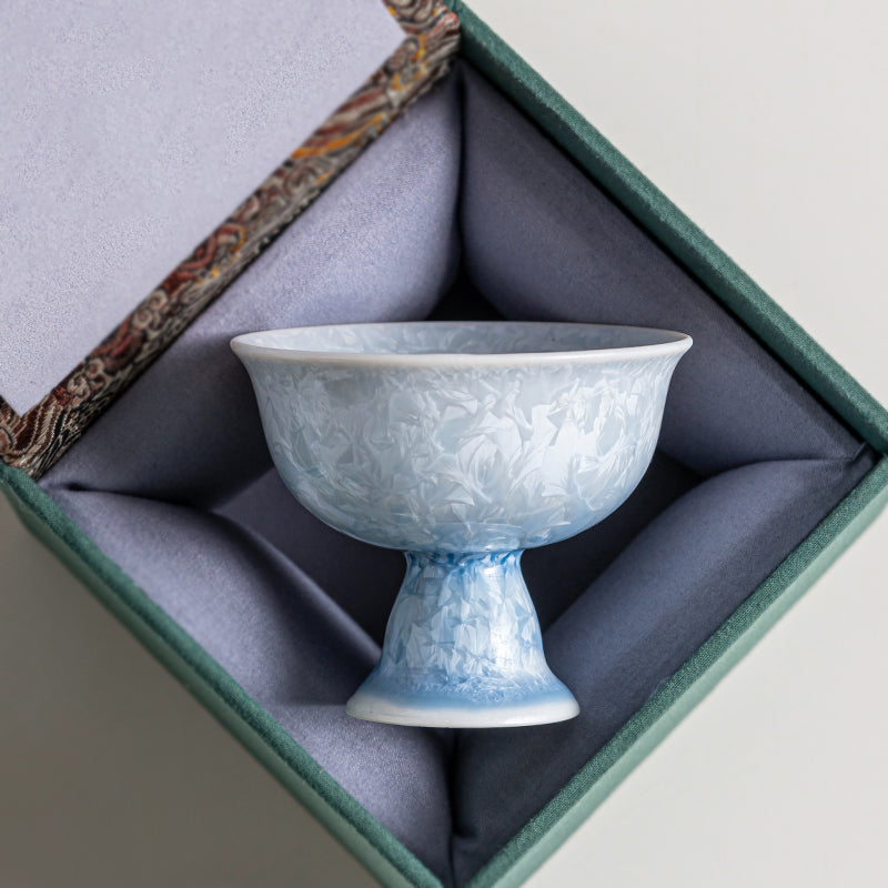 Kiln-Formed Crystallized Goblet