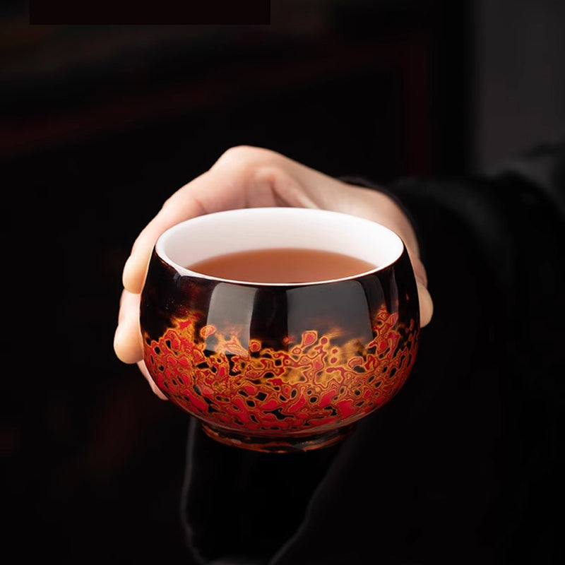 Handmade Lacquer Arhat Cups by Intangible Cultural Heritage Craftsmen
