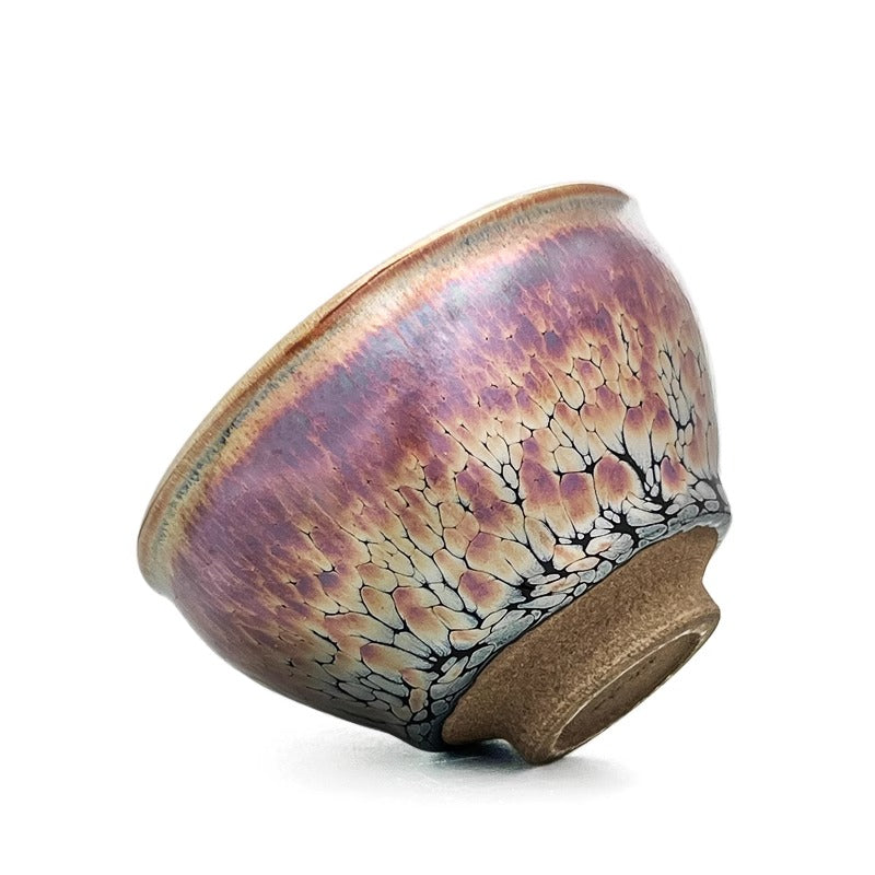Purple gold Oil spot Magnolia pattern Cup, Jianzhan