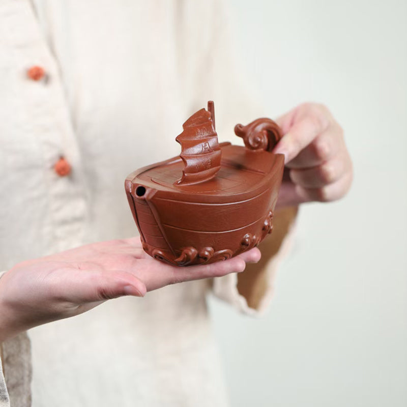 Zisha Teapot Everything goes smoothly 260CC by Master Zhang Dejun.