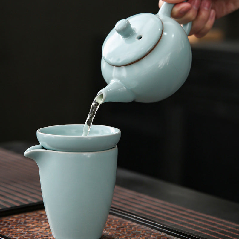 Ru Kiln Ice-Crack Pattern Tea Set