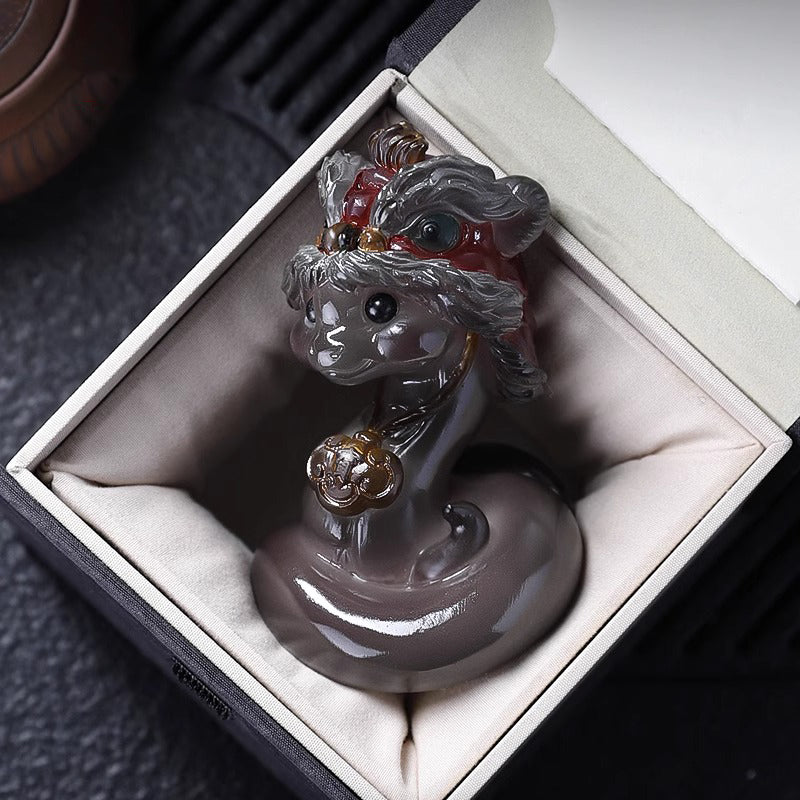 Auspicious Spiritual Snake Color-changing Tea Pet