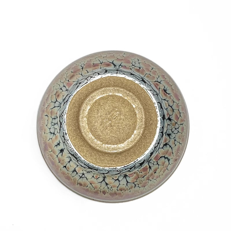 Purple gold Oil spot Magnolia pattern Cup, Jianzhan