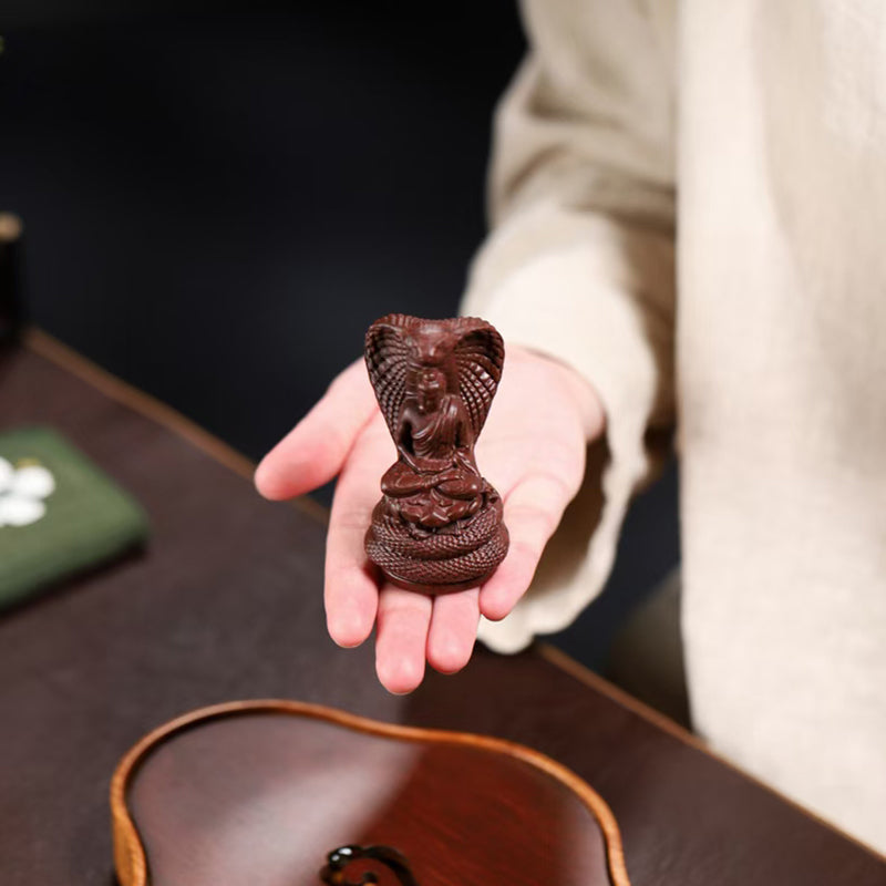Zi Sha tea pet the protection of Sakyamuni, the true Buddha