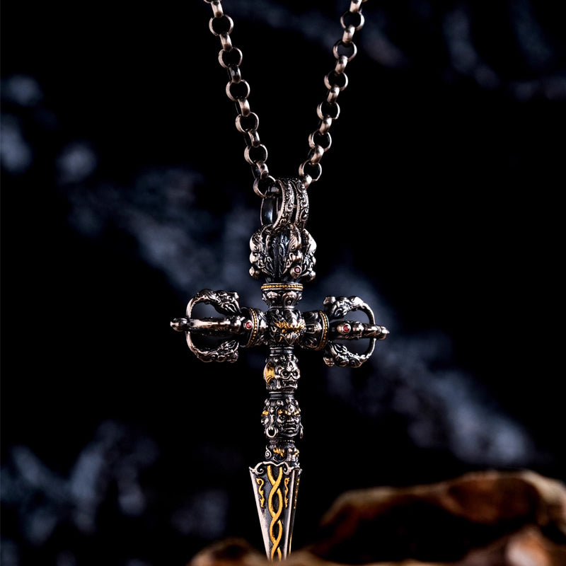 925 Silver Vajra Kilaya Phurba: The Blade of Wisdom