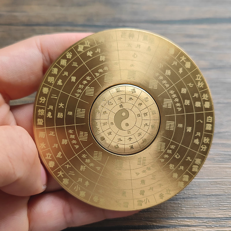Brass compass,fingertip Gyro