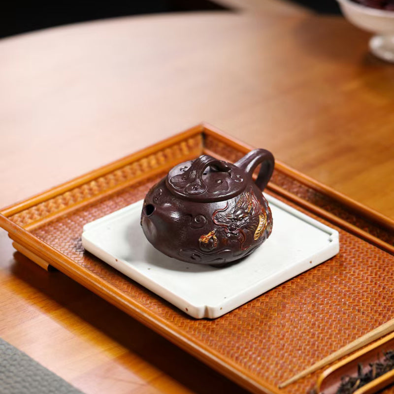 Zisha Teapot Hidden Dragon by Master Han Chuanjie