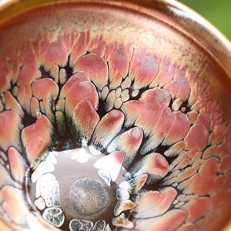 Purple gold Oil spot Magnolia pattern Cup, Jianzhan