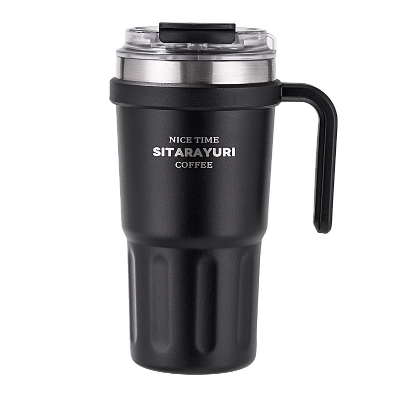 Large capacity Double - way Drinking Handle Cup