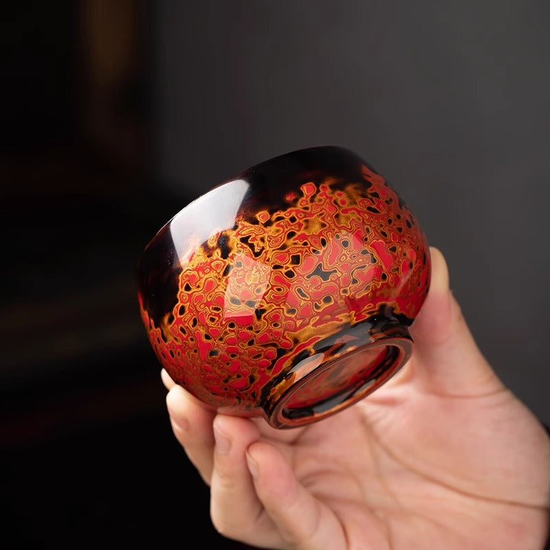 Handmade Lacquer Arhat Cups by Intangible Cultural Heritage Craftsmen