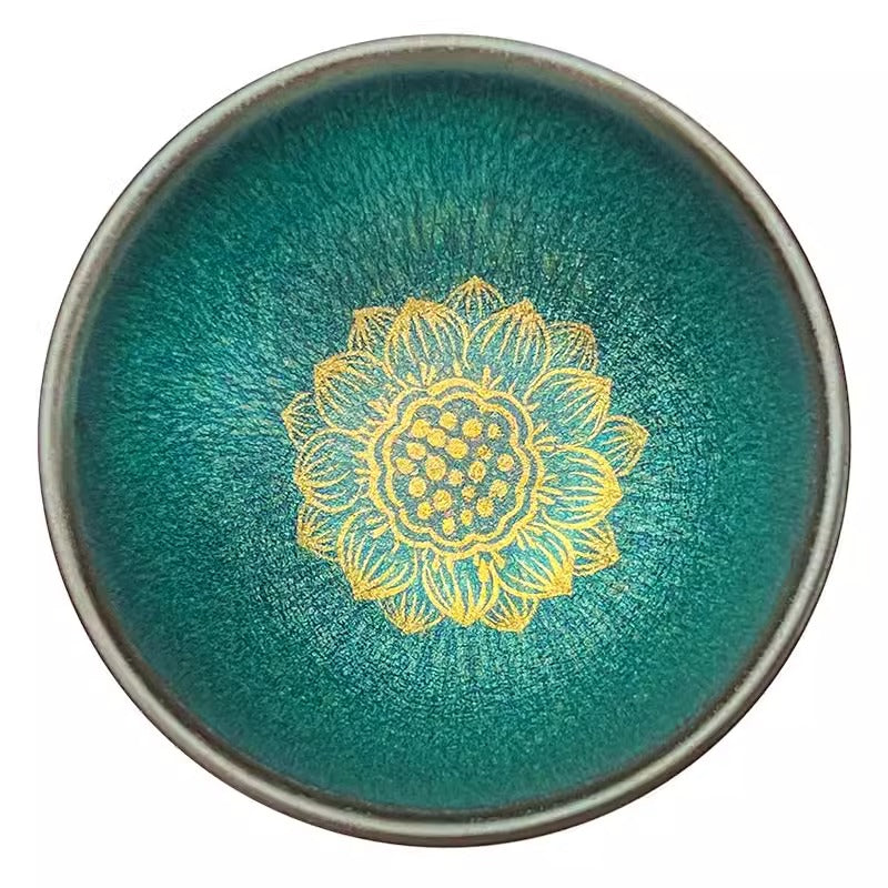 Buddhist Lotus Golden Cup
