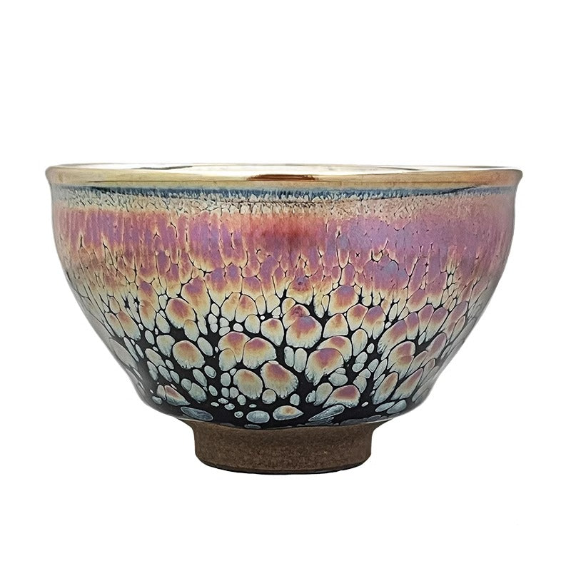 Purple gold Oil spot Magnolia pattern Cup, Jianzhan