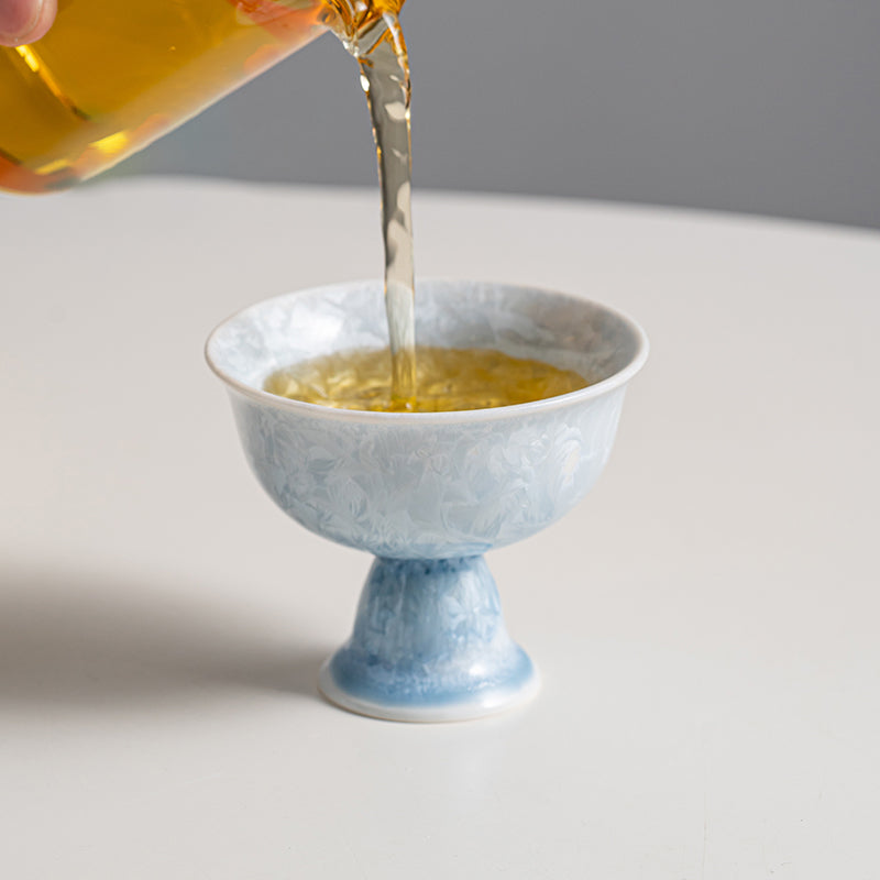 Kiln-Formed Crystallized Goblet