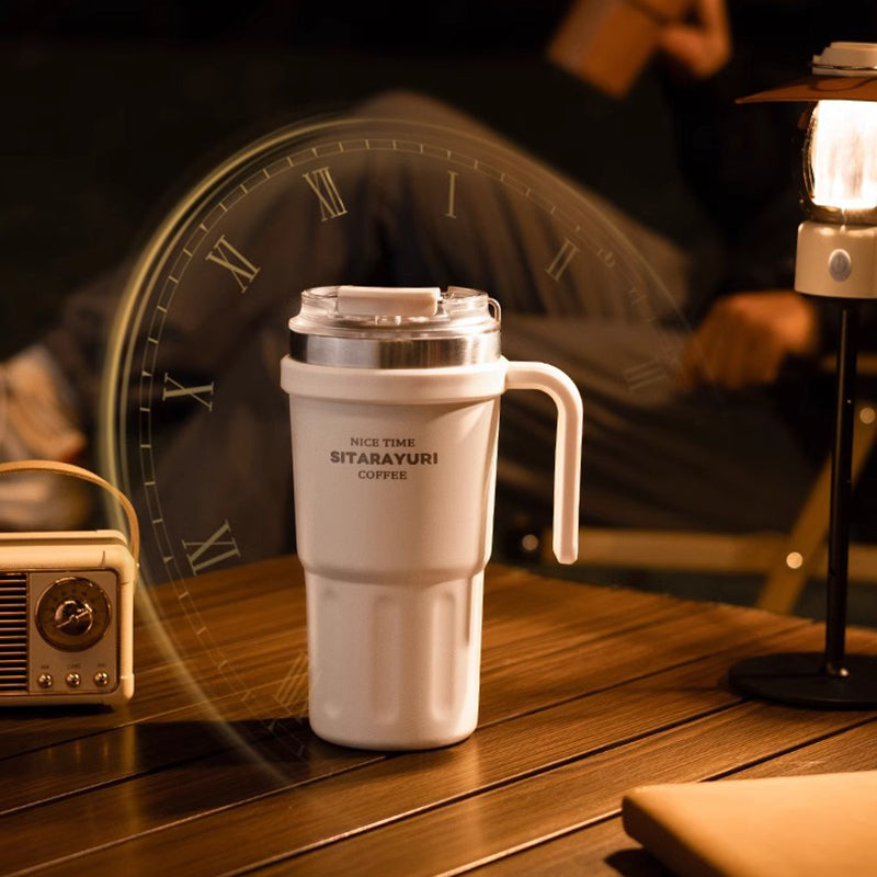 Large capacity Double - way Drinking Handle Cup