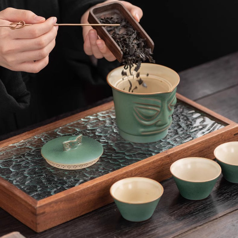 Sanxingdui Kung Fu Travel Tea Set