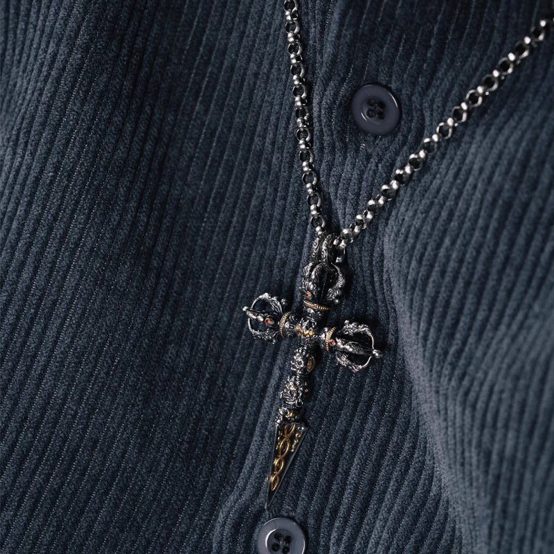 925 Silver Vajra Kilaya Phurba: The Blade of Wisdom