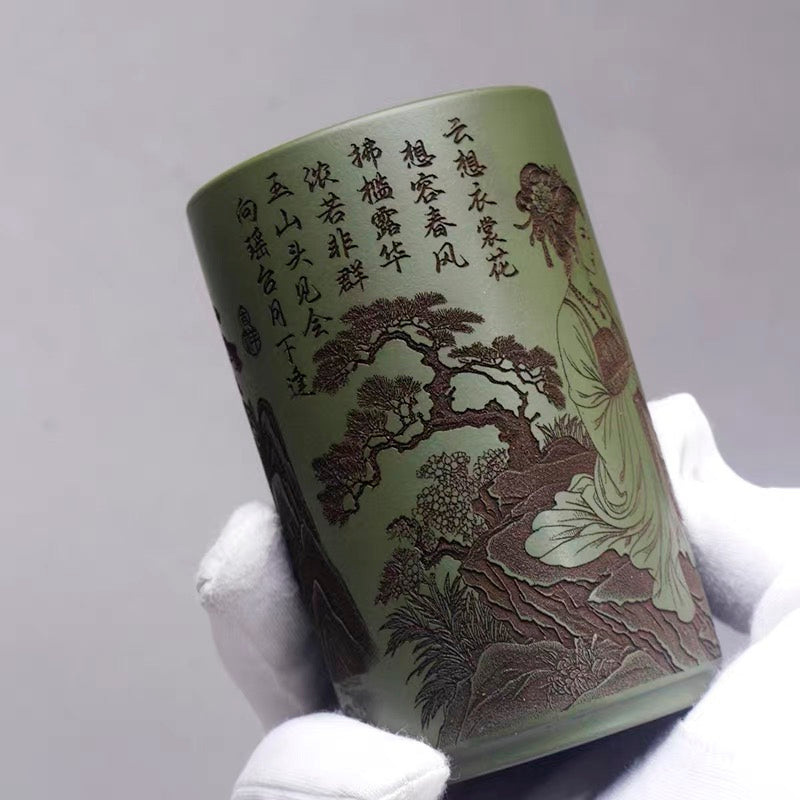 Green Purple Clay Zisha Beauty Cup (160cc)