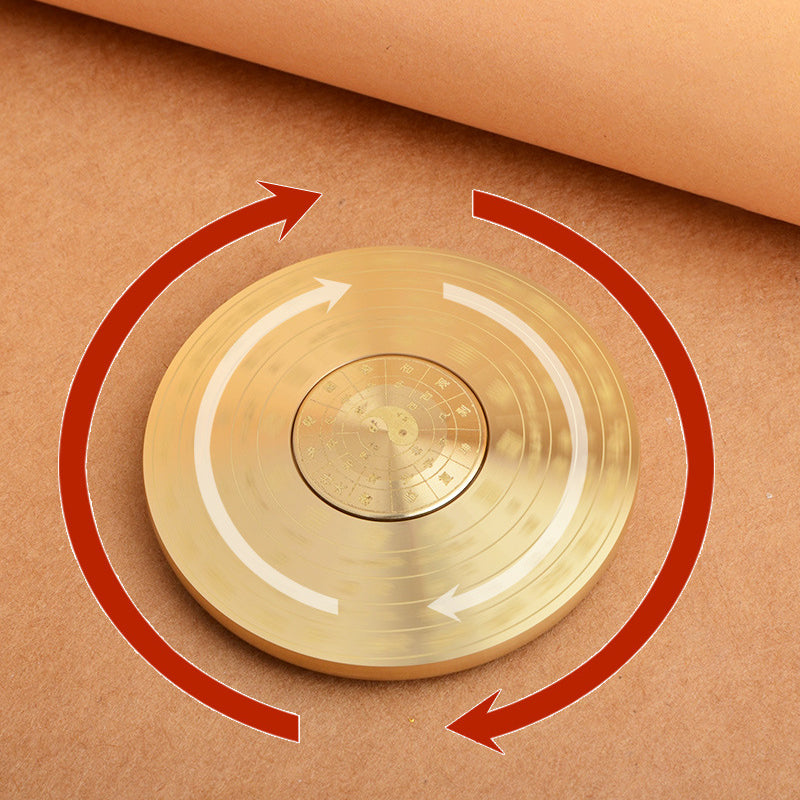 Brass compass,fingertip Gyro