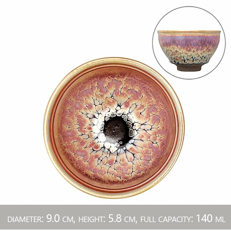 Purple gold Oil spot Magnolia pattern Cup, Jianzhan