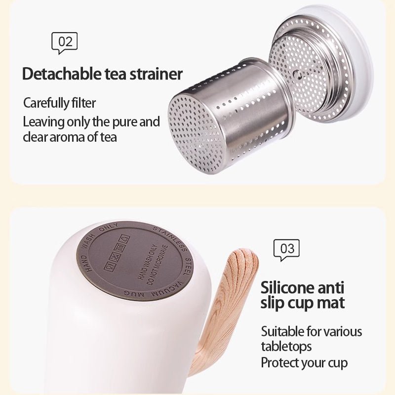 Mug with Tea Water Separation Function