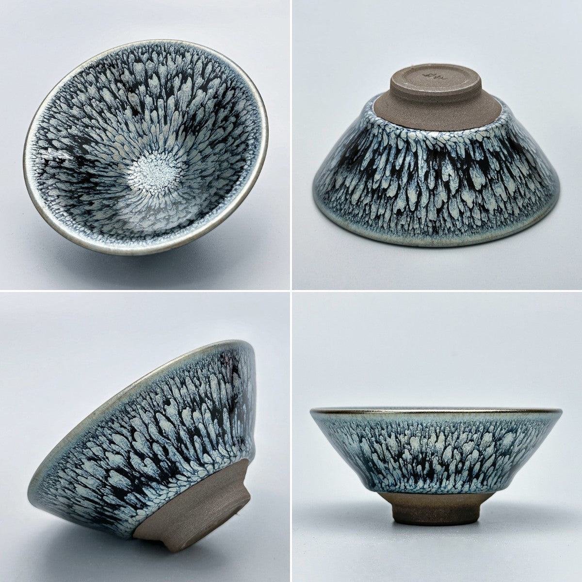 Douli-shaped Tea Bowl with Hundred Flowers Patterns
