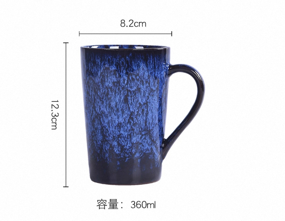 Large-Capacity Ceramic Mug with Lid and Spoon - Creative, Personalized Daily Water Cup