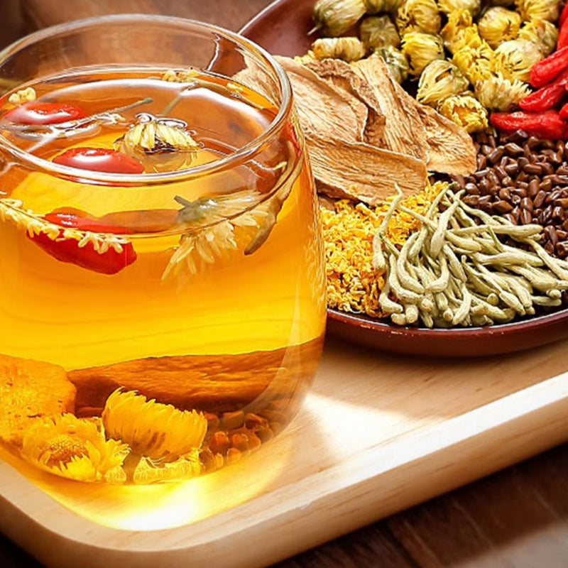 Herbal Tea for Relieving Cough, Clearing Heat and Nourishing the Liver