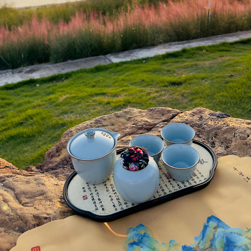 The Royal Blue Teacups Set