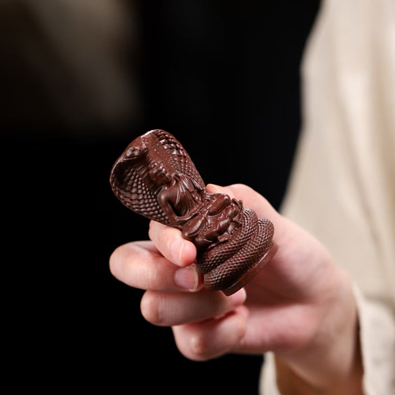 Zi Sha tea pet the protection of Sakyamuni, the true Buddha