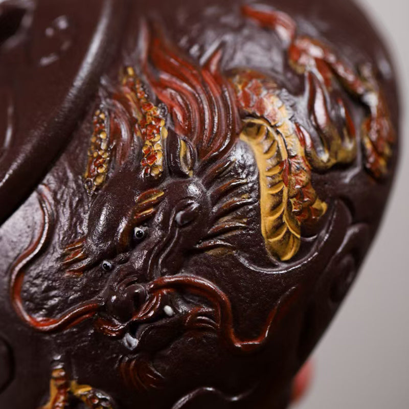 Zisha Teapot Hidden Dragon by Master Han Chuanjie